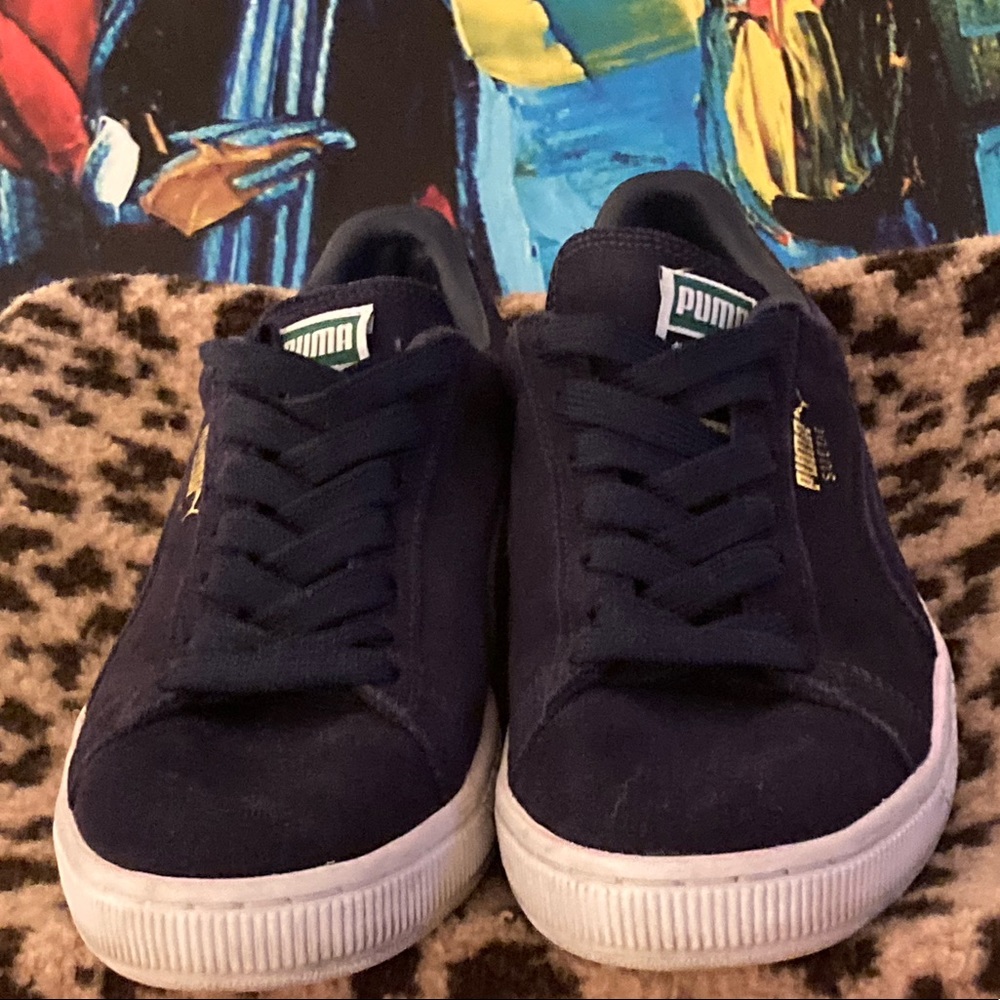 Puma Suede (midnight blue) gold PUMA suede
